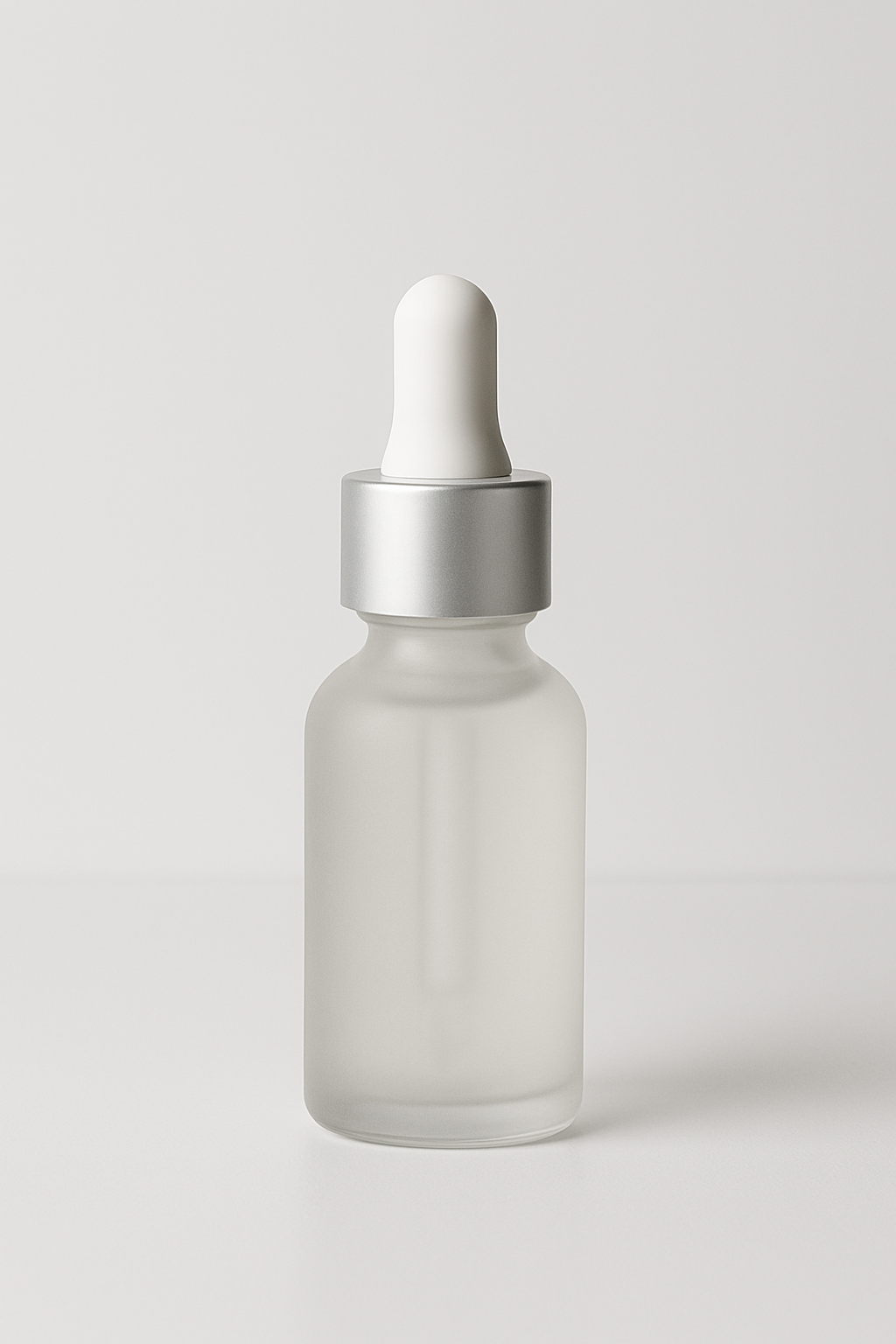 Medical grade rosacea skincare Canada serum in a glass dropper bottle on a white background.