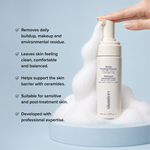 AlumierMD Gentle Foaming Cleanser bottle with key benefits
