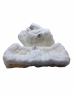 Plush Headband & Wrist Cuff 2-piece set soft ultra-stretch fabric keeps hair back and prevents water down arms