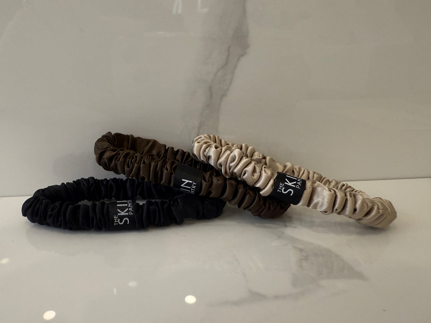 The Skin Pantry Silk Scrunchies -Set of 3