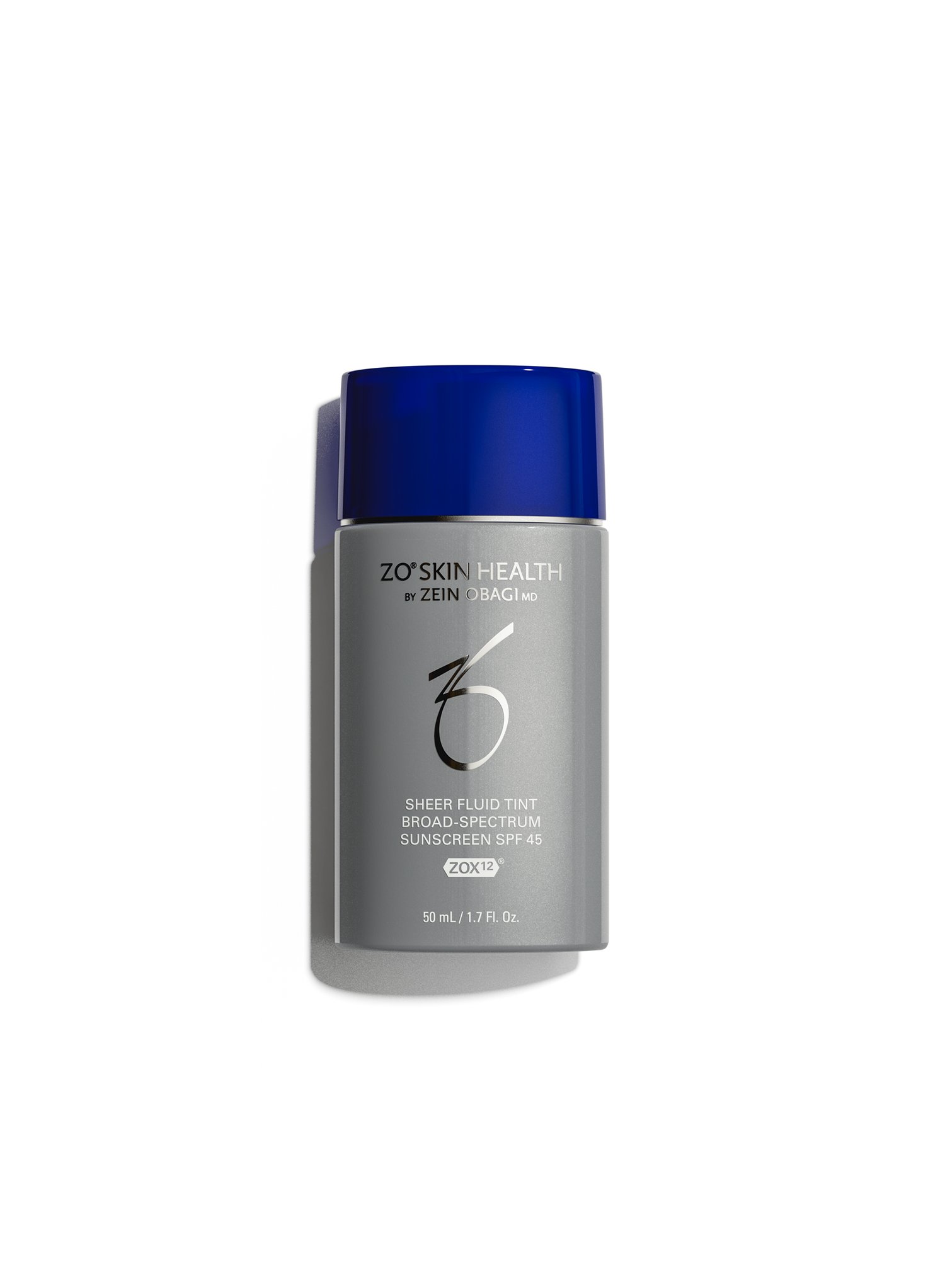 ZO Sheer Fluid Tint Broad Spectrum SPF 45 tinted mineral sunscreen bottle 50 mL