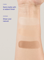 ZO Sheer Fluid Tint SPF 45 adaptive tint texture swatch on skin