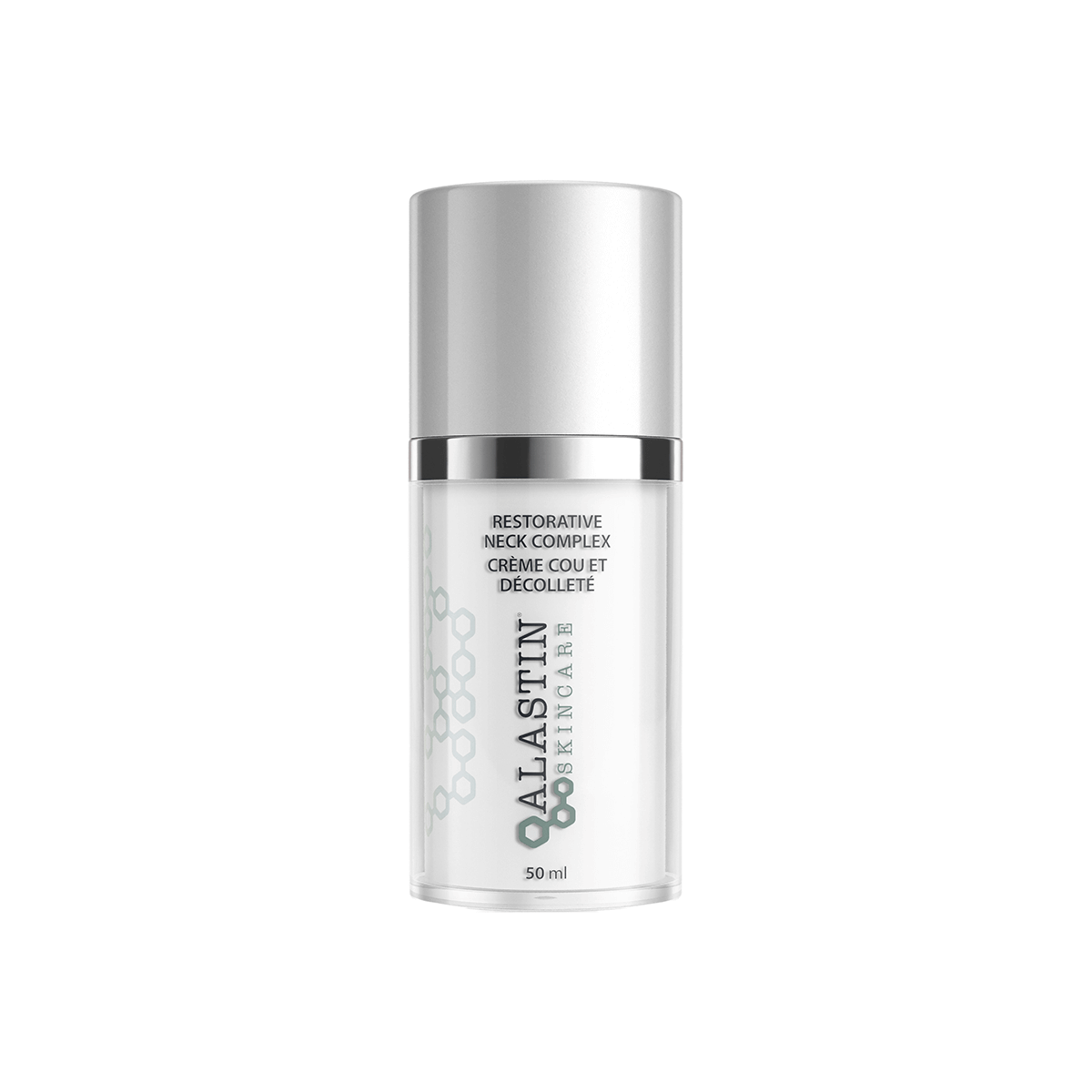 Alastin Restorative Neck Complex tube for neck and décolleté firming with clinical style packaging