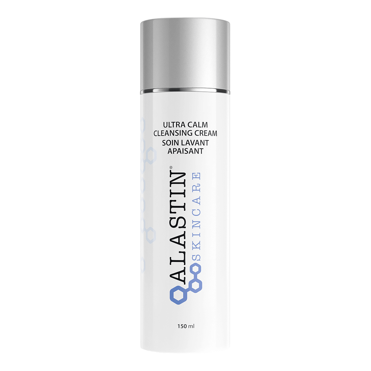 Alastin Ultra Calm Cleansing Cream jar with white packaging labeled soothing cream cleanser for sensitive skin