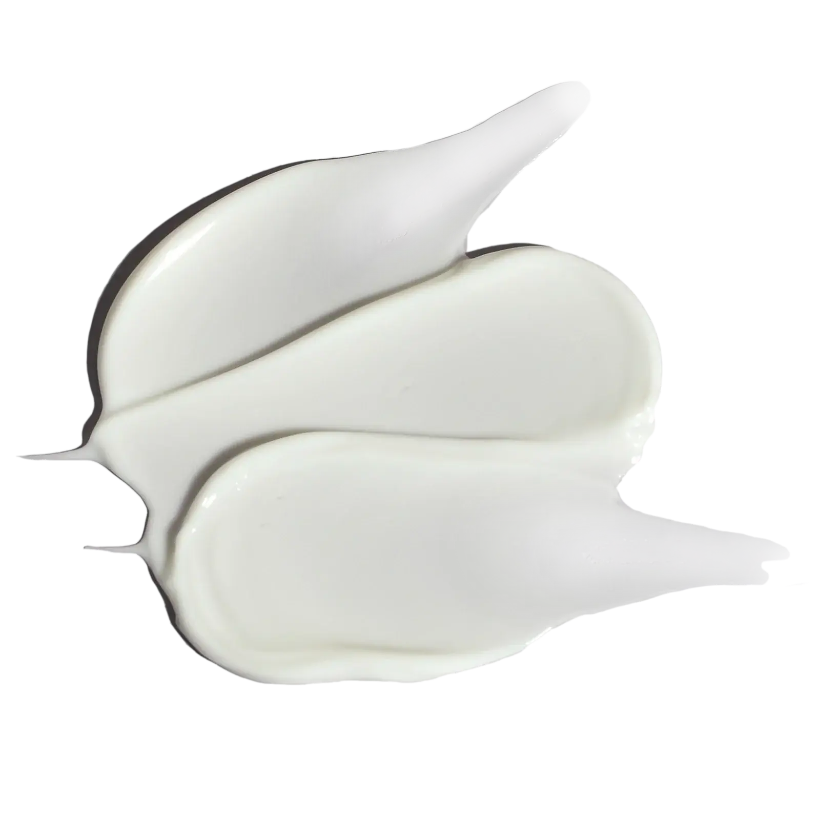Alastin Ultra Light Moisturizer creamy texture shown in three smooth swatches on a white background.