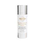 Alumier Acne Balancing Serum bottle with dropper and clinical label highlighting salicylic acid and peptides