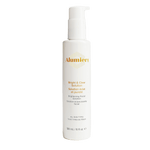Alumier Bright & Clear toner bottle labeled exfoliating brightening formula for combination to oily acne-prone skin