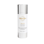 Alumier Calm-R lightweight serum bottle with dropper labeled for redness relief and sensitive skin