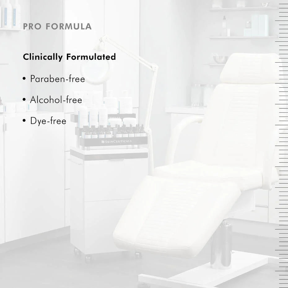 Clinically formulated A.G.E. Interrupter Advanced cream benefits highlighted in skincare treatment room.