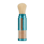 Colorescience Sunforgettable Brush-On Shield Bronze SPF 50 compact brush-on powder with bronze tint and built-in brush