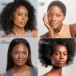 Colorescience Sunforgettable Total Protection Face Shield Flex SPF 50 shades DEEP and RICH DEEP on diverse skin tones.