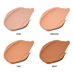 Colorescience Total Eye 3-in-1 Renewal Therapy SPF 35 shades showcased in cream texture on a palette.