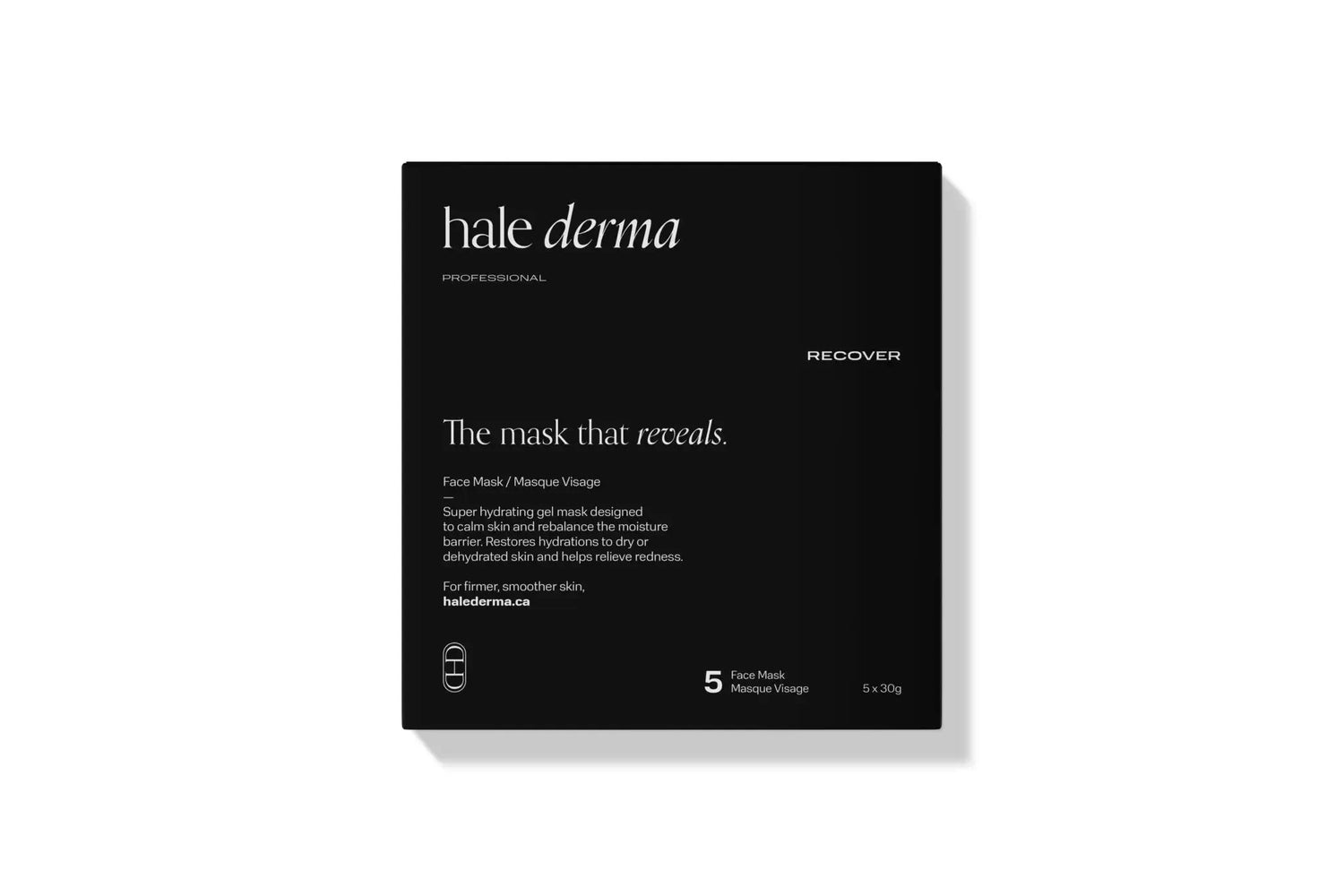 Hale Derma Sheet Mask bio-cellulose sheet sealed pouch labeled The Skin Pantry
