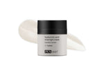 PCA Skin Hyaluronic Acid Overnight Mask in a jar with a creamy texture, ideal for deep hydration while sleeping.
