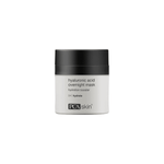 PCA Skin Hyaluronic Acid Overnight Mask jar with label showing cream texture and ingredients hyaluronic acids niacinamide panthenol