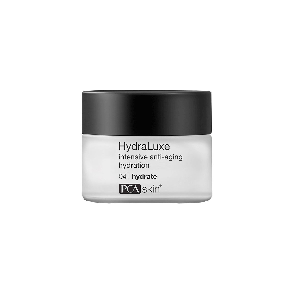 PCA Skin HydraLuxe jar with rich cream labeled for dry aging skin and barrier repair