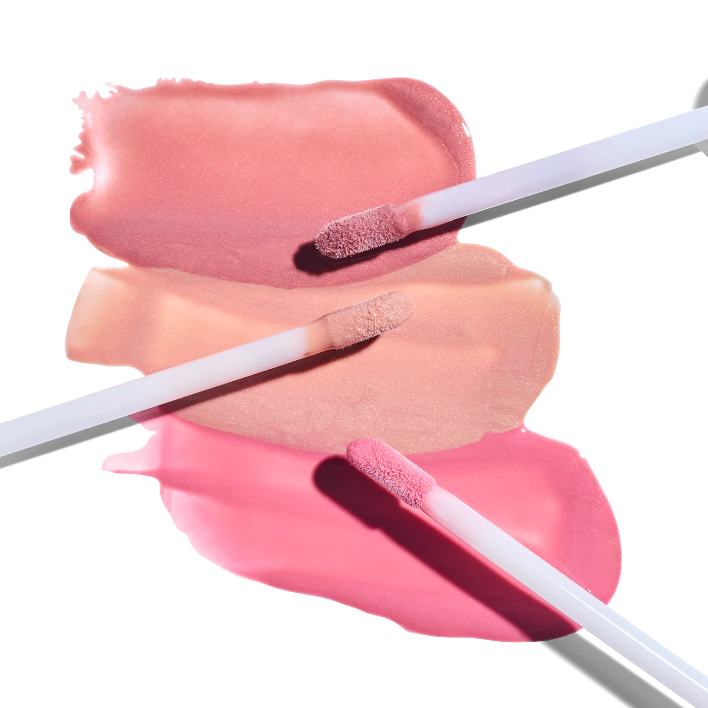 Peptide Lip Shine SPF 30 in glossy shades, showcasing hydrating lip treatment for a high-shine finish.