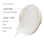 A.G.E. Advanced Eye rich dry-finish balm texture overview for all skin types including normal, dry, combination, and oily.