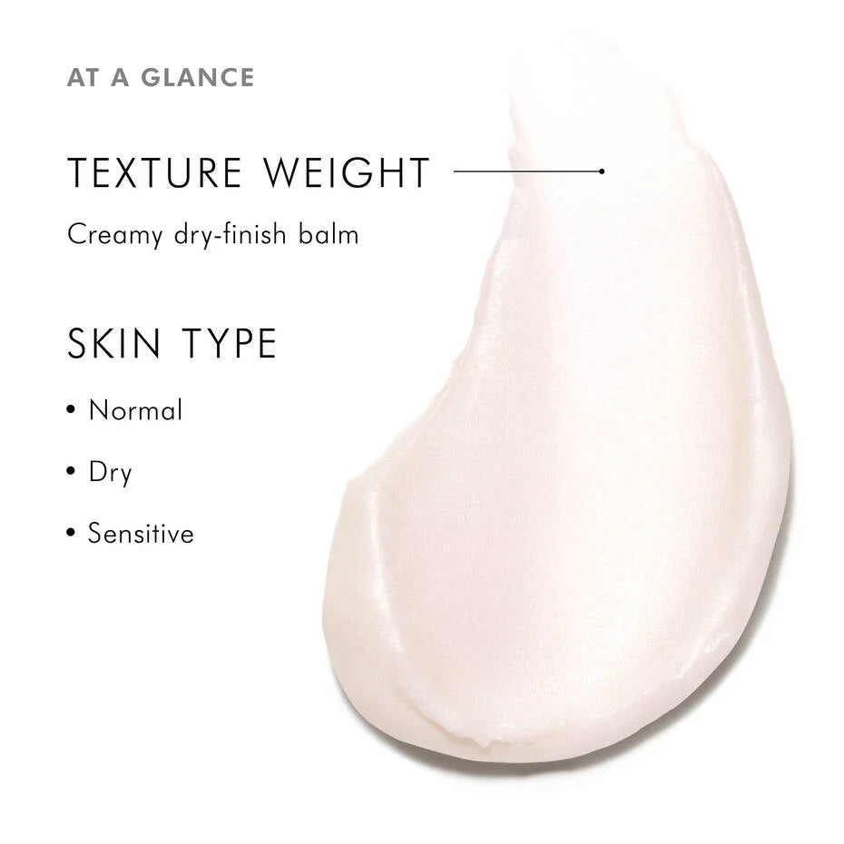 A.G.E. Interrupter Advanced creamy dry-finish balm texture for normal, dry, and sensitive skin types.