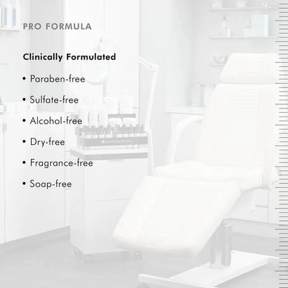 SkinCeuticals Gentle Cleanser pro formula features, including paraben-free, sulfate-free, and fragrance-free.