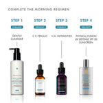 SkinCeuticals Gentle Cleanser as the first step in the morning skincare regimen