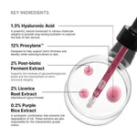 Ingredient breakdown for SkinCeuticals H.A. Intensifier Multi-Glycan, highlighting key components and their benefits.