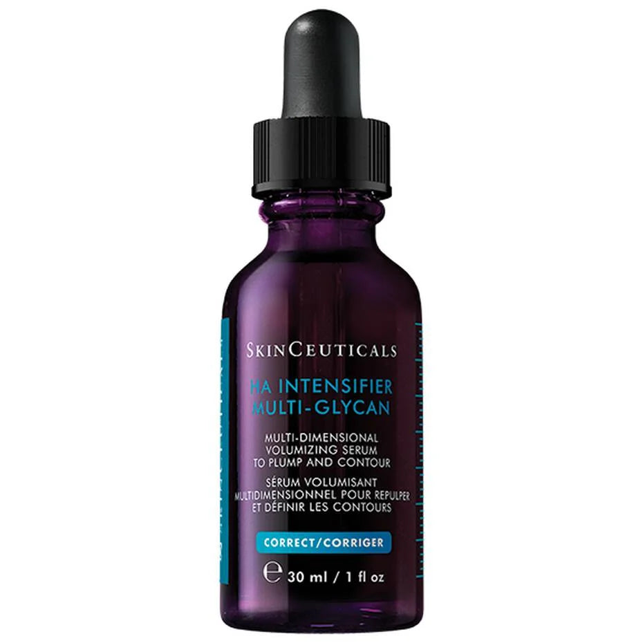 SkinCeuticals H.A. Intensifier Multi-Glycan serum bottle labeled hyaluronic acid advanced hydration