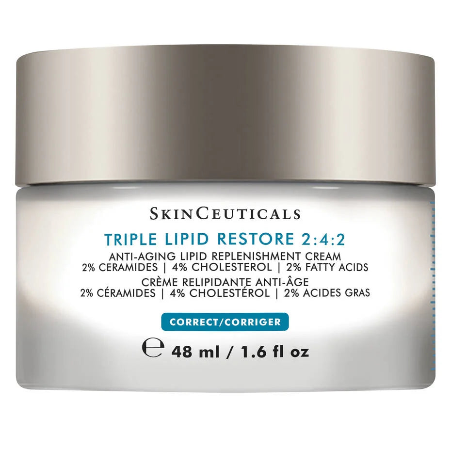 SkinCeuticals Triple Lipid Restore 2:4:2 jar rich anti aging cream 2% ceramides 4% cholesterol 2% fatty acids
