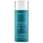 Sunforgettable Total Protection Face Shield Bronze SPF 50 tube with bronze tint and EnviroScreen branding