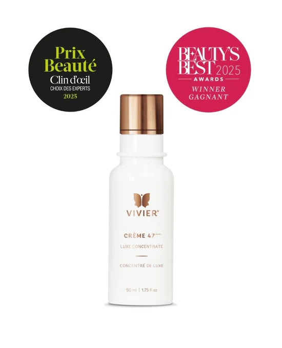 Vivier CRÈME 47 jar labeled 47 pharmaceutical grade ingredients barrier supporting rich moisturizer