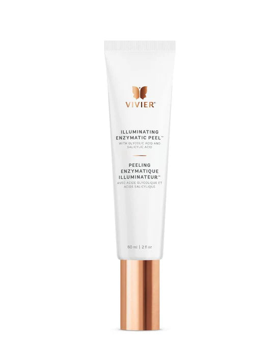 Vivier Illuminating Enzymatic Peel bottle label enzyme exfoliant for brightening and smoothing skin