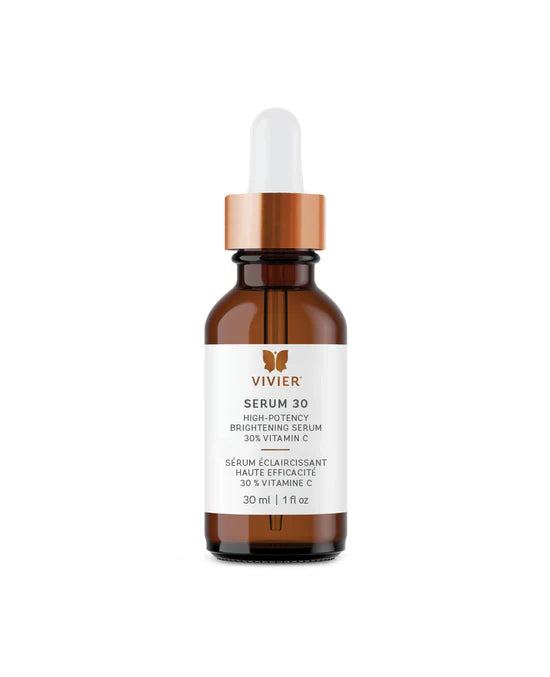 Vivier Serum 30 bottle with dropper 30% vitamin C pharmaceutical-grade brightening serum