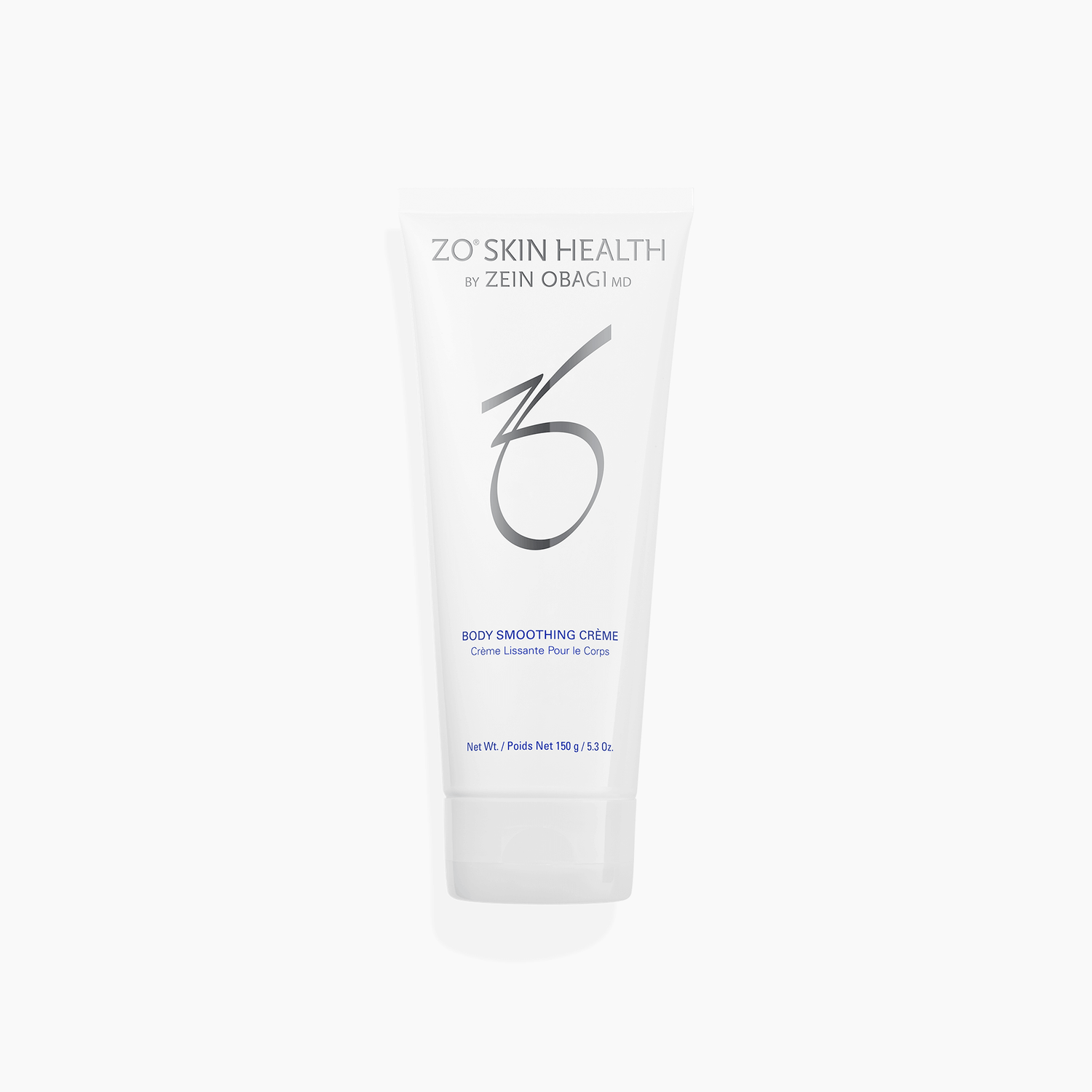 ZO Body Smoothing Creme 150 g white jar labeled ZO clinical body cream for firming and reducing orange-peel cellulite