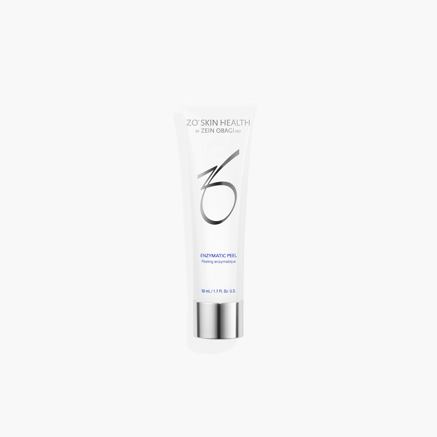 ZO Enzymatic Peel tube and box labeled enzymatic exfoliant for softer brighter skin