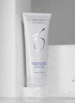 ZO Exfoliating Cleanser in a white tube with exfoliating beads to refresh and unclog pores.