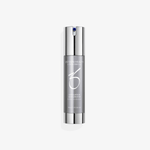 ZO Exfoliation Accelerator bottle with silver and gray packaging, designed to refine skin texture and brighten tone.