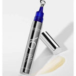 ZO Growth Factor Eye Serum in sleek silver and blue packaging with cooling applicator for revitalizing tired eyes.