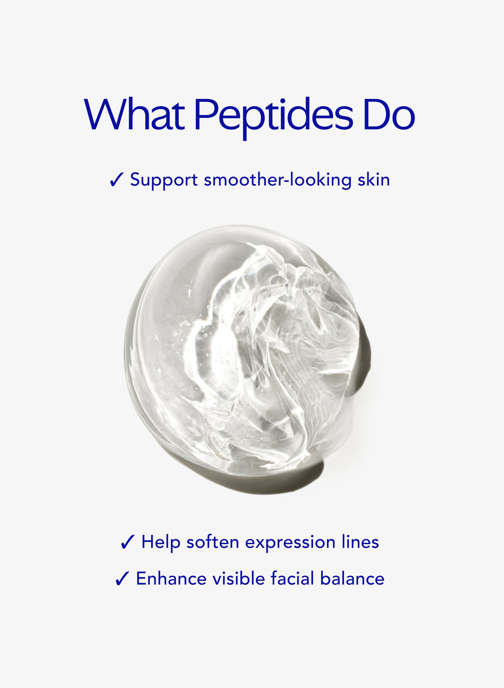 ZO Peptide Facial Refining Concentrate benefits: supports smoother-looking skin, softens expression lines, enhances facial balance.