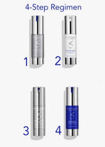 ZO Skin Brightening + Texture Program 4-step regimen for skin brightening texture program improvement.
