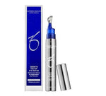 ZO Growth Factor Eye Serum in a sleek silver tube with a blue applicator for revitalizing tired eyes.